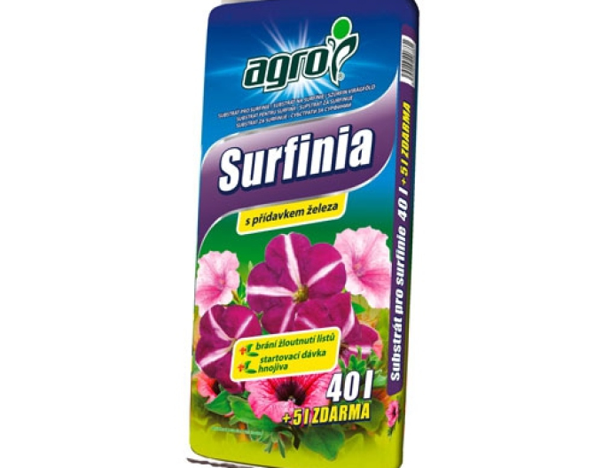AGRO Surfinia substrat 40l + 5l gratuit