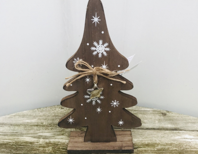 Copac decorativ din lemn 28cm