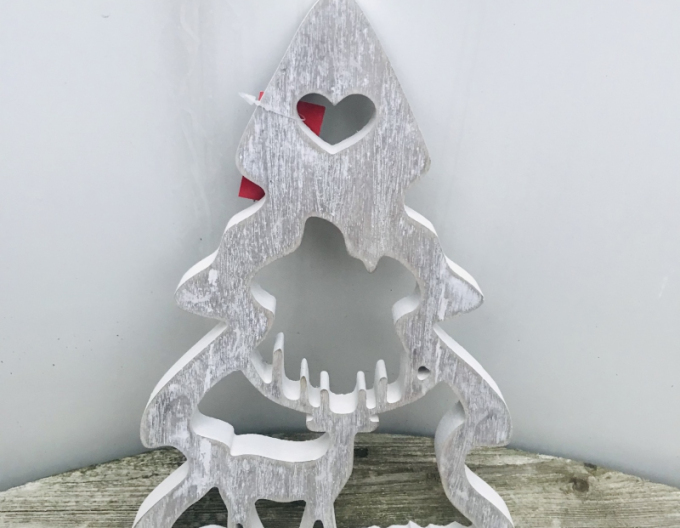 Copac din lemn sculptat 30cm