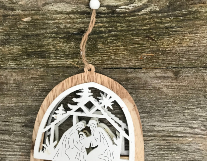 Pătuț din lemn pentru agățat