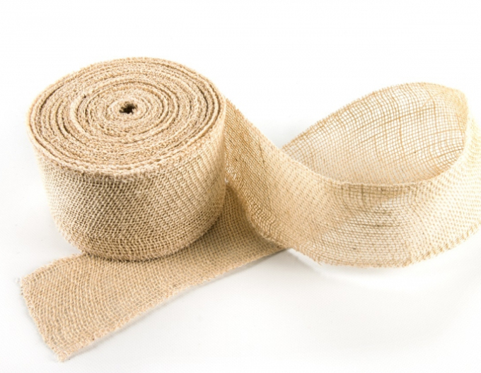 Panglică de iută natur 10cmx25m