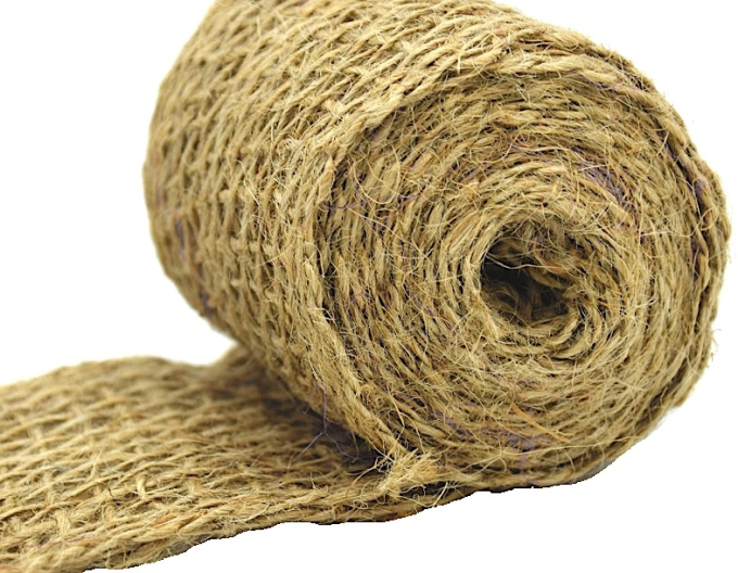 Panglică de iută natur 6cmx1m yardage