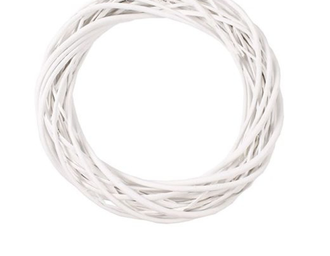 Coroniță de răchită albă 25cm