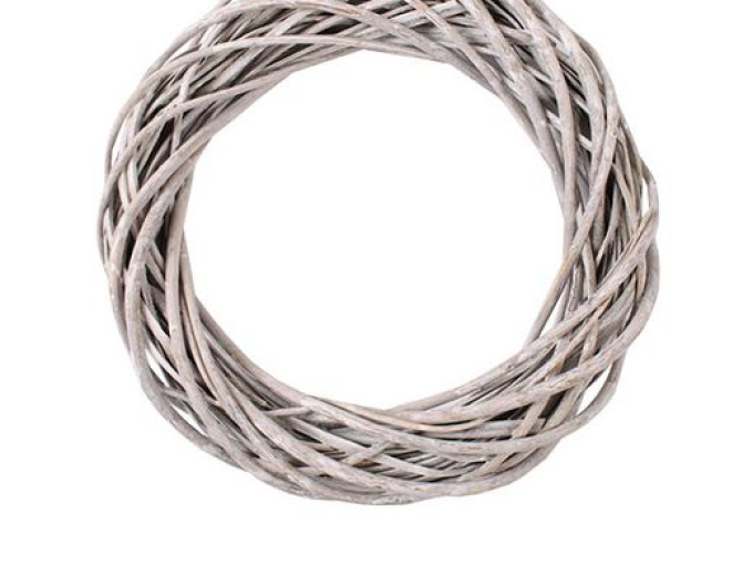 Coroniță de răchită gri 35cm