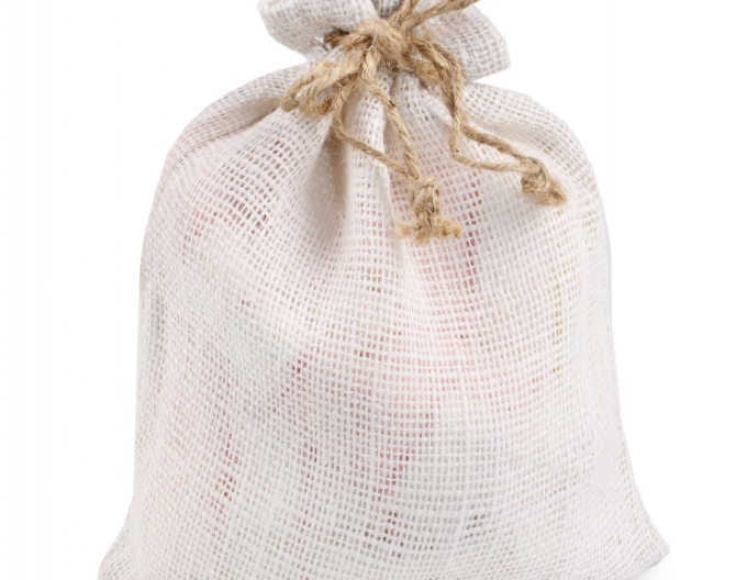 Sac de iută crem 26x30cm