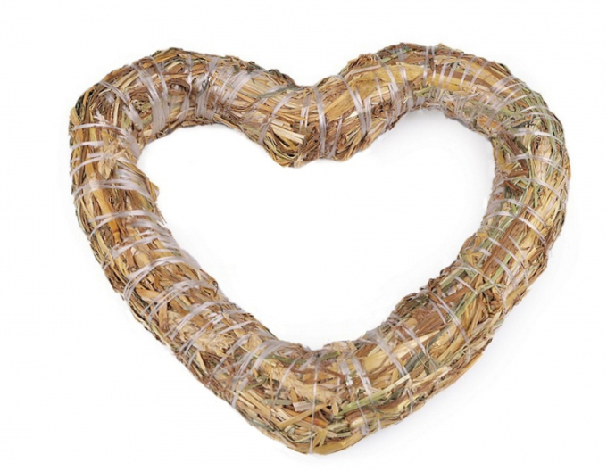 Inimă de paie 25cm