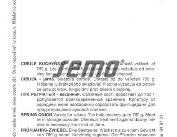 Semințe Ceapă de primăvară ´Globo´