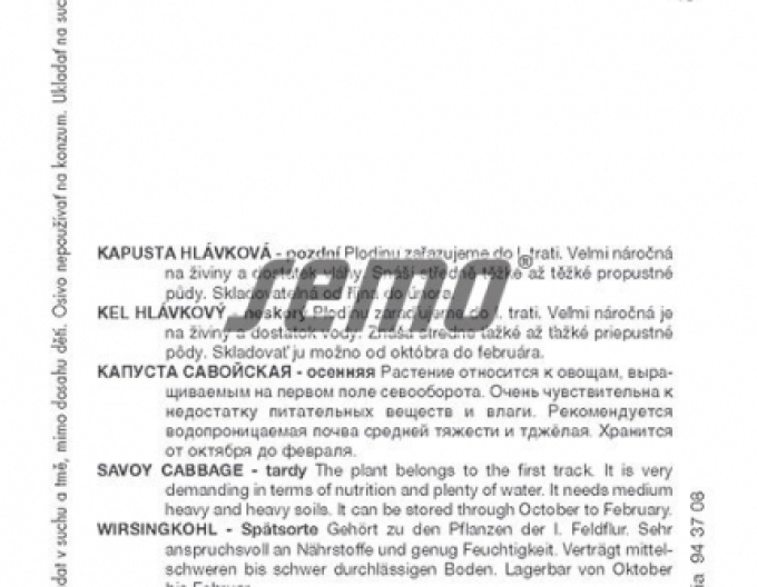 Semo Varză creață ´Vertus 2´