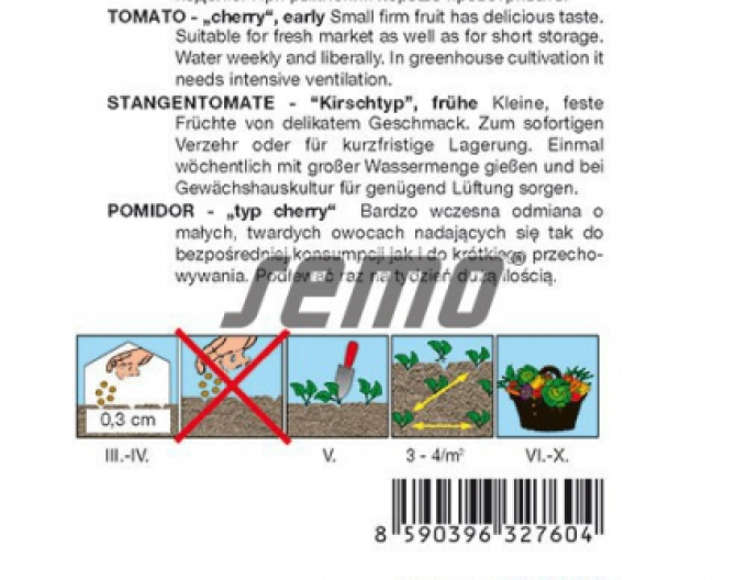 Semo Semințe de tomate cu tulpină Bibi