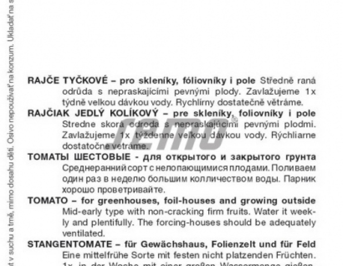 Semo Semințe de tomate cu tulpină ´Brunito F1´