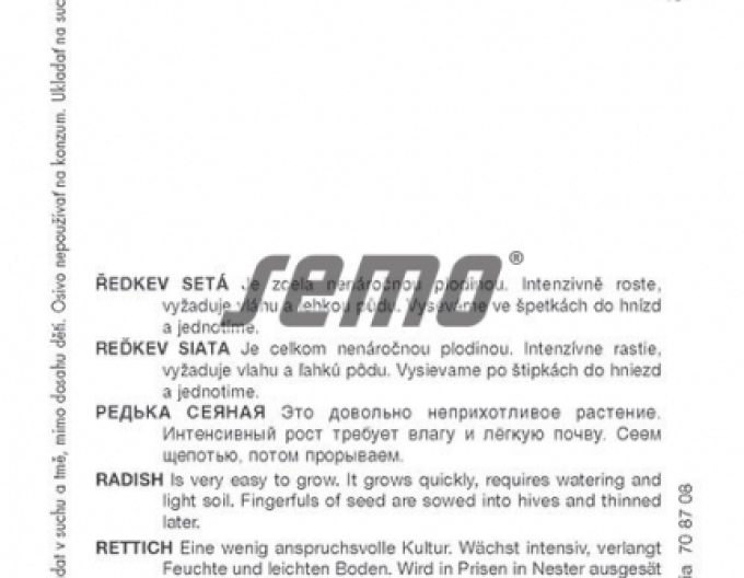 Semo Semințe de ridiche ´Japana F1´