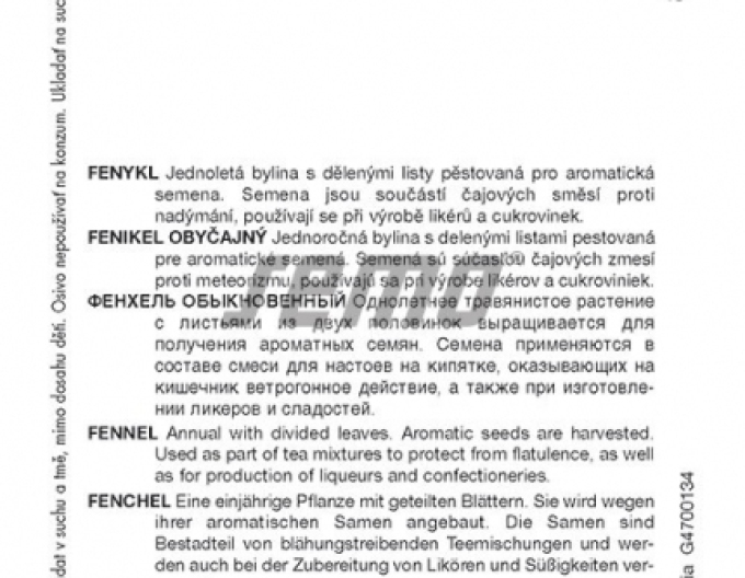 Semo semințe de fenicul