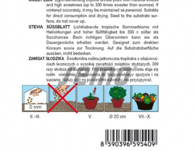 Semo semințe de ștevie dulce „Compact Sweet”