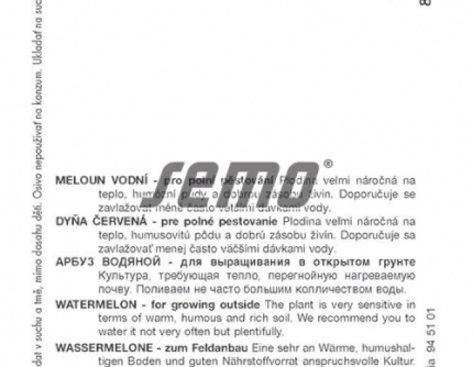 Semo pepene  roșu ´Sugar Baby´