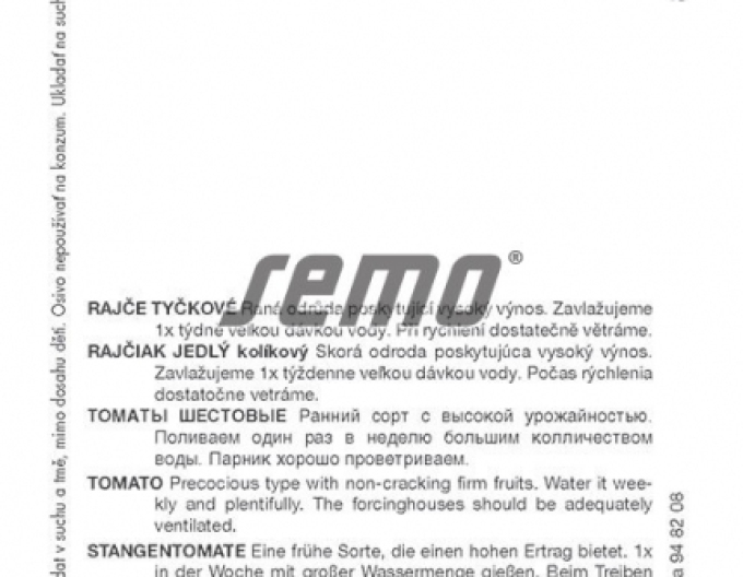 Semințe de tomate cu tulpină Toro F1