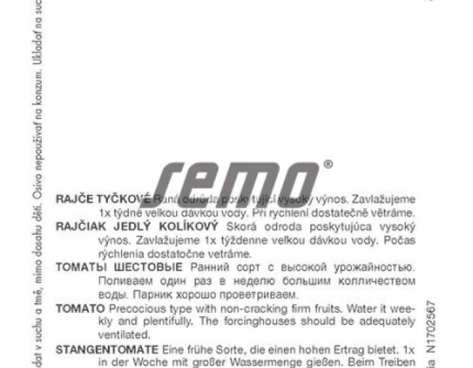 Semo Semințe de tomate cu tulpină Start S F1