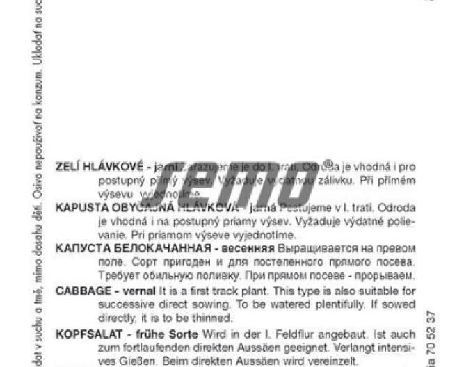 Semo Varză albă ´Sláva F1´