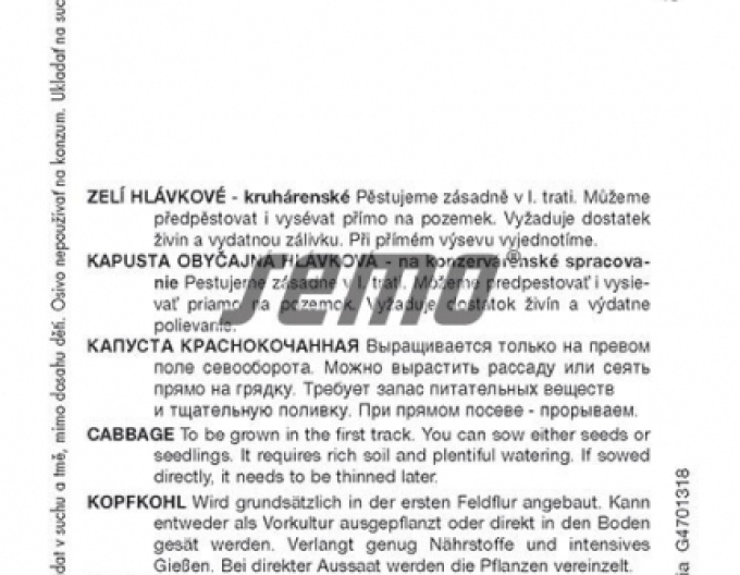 Semințe Varză roșie ´Kalibos´