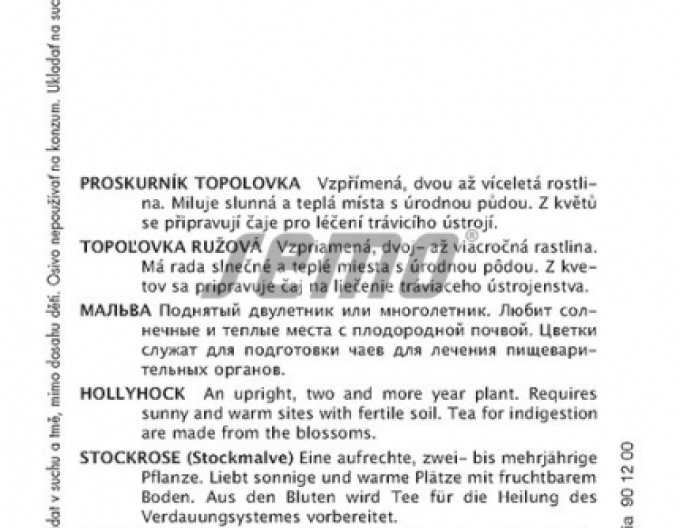 Semințe nalbă neagră