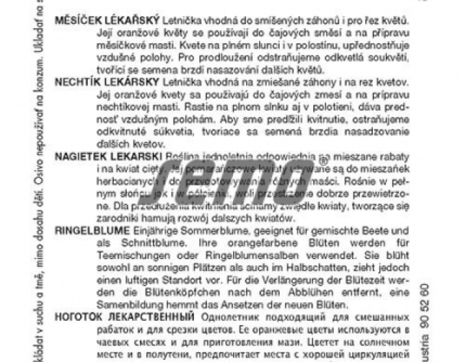 Semințe de gălbenele ´Pacific Beauty´