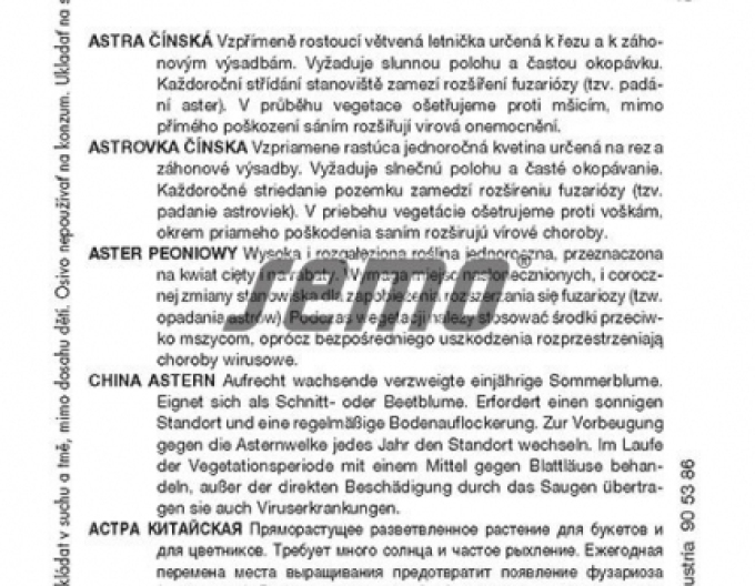 Seed Astra chineză ´Pompon Blend´