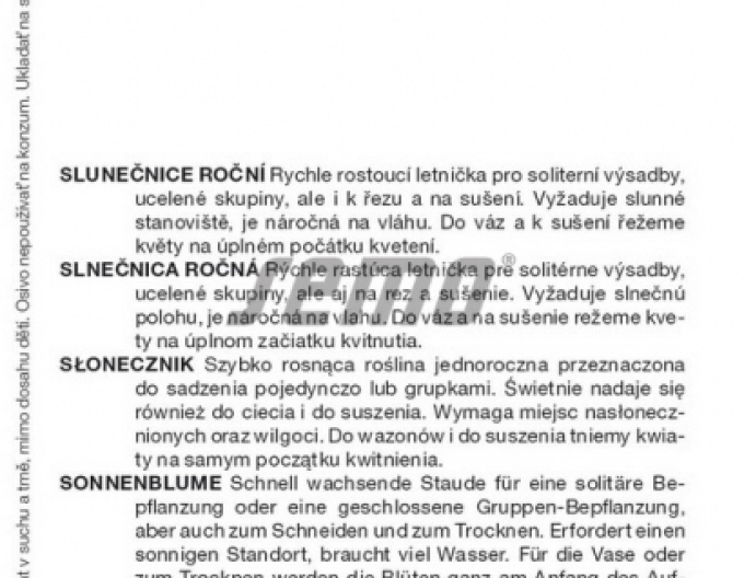 Semo Semințe de floarea-soarelui ´Claret F1´