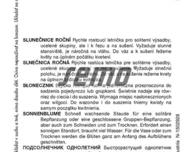 Semo Semințe de floarea soarelui ´Red´