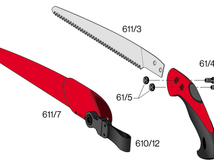 Felco 61/4 ferăstrău cu șurub 611