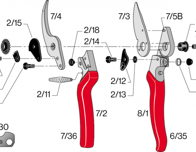 Bolț Felco 7/6 pentru contragreutate