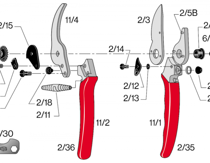 Bolț central Felco 6/8