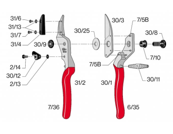 Bolț central Felco 30/8