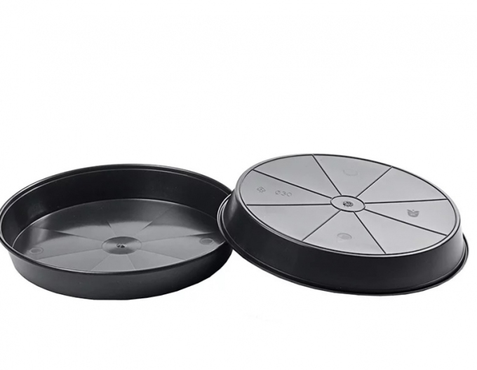 Farfurie plastic pentru ghiveci 45cm negru