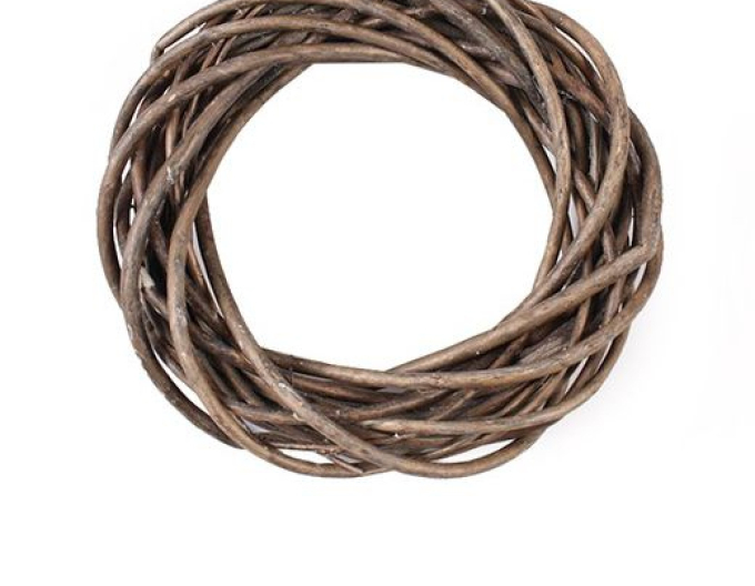 Coroniță de răchită maro 20cm