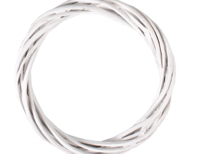 Coroniță de răchită albă 15cm