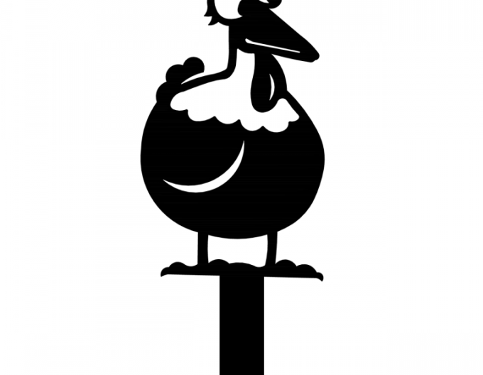 Ornament metalic de grădină - cocoș 30cm