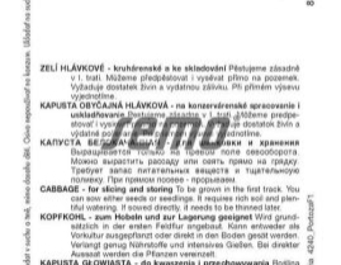 Semo Varză albă ´Portoza´