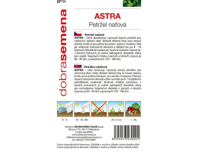 Pătrunjel de grădină Astra semințebune