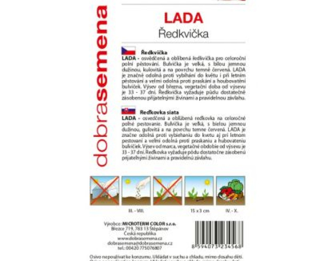 Semințe de ridiche Lada