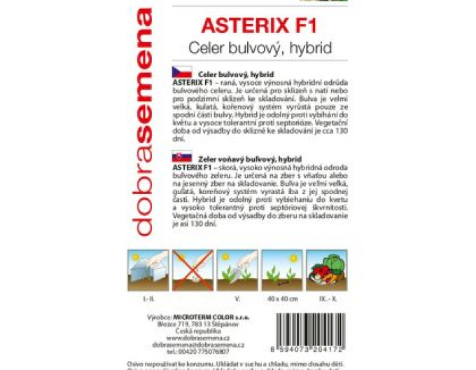 Semințe Țelină rădăcină Asterix F1´