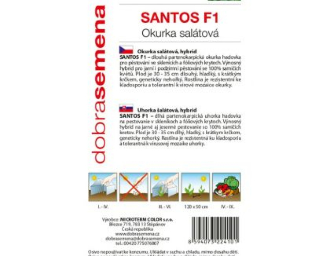Castravete cultivat pentru salată  ´Santos F1´
