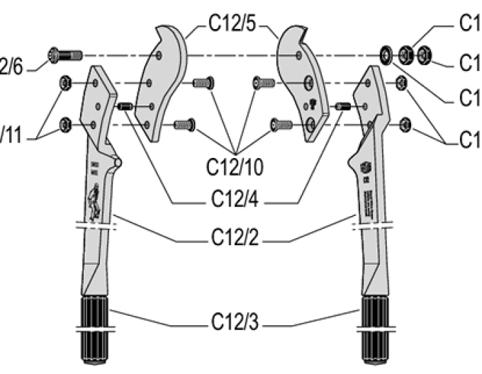 FELCO C12 Clește cu două mânere