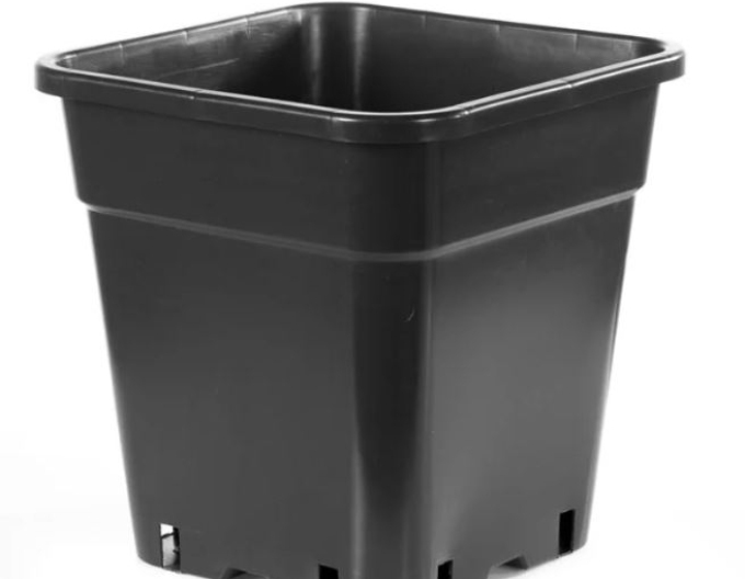 Ghiveci de flori pătrat din plastic 18L, 30 x 31 cm