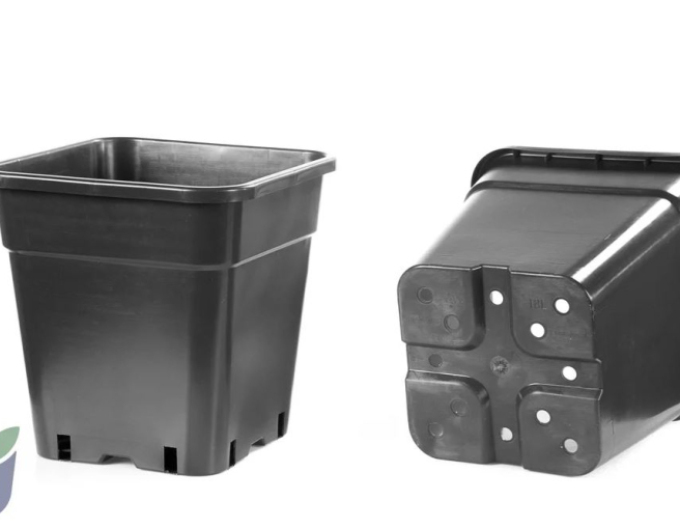 Ghiveci de flori pătrat din plastic 18L, 30 x 31 cm