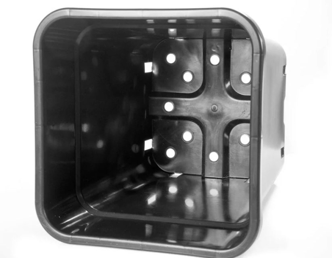 Ghiveci de flori pătrat din plastic 18L, 30 x 31 cm