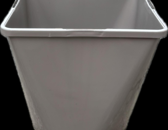 Ghiveci de flori din plastic Pătrat rotund 2l, 14 x 14 cm