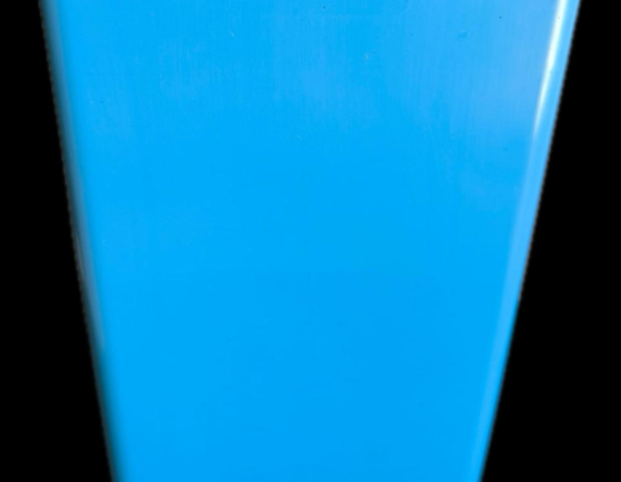 Ghiveci de flori din plastic pătrat albastru 1,7l, 11 x 19 cm