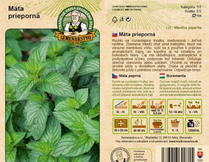 Semințe de mentă piperată