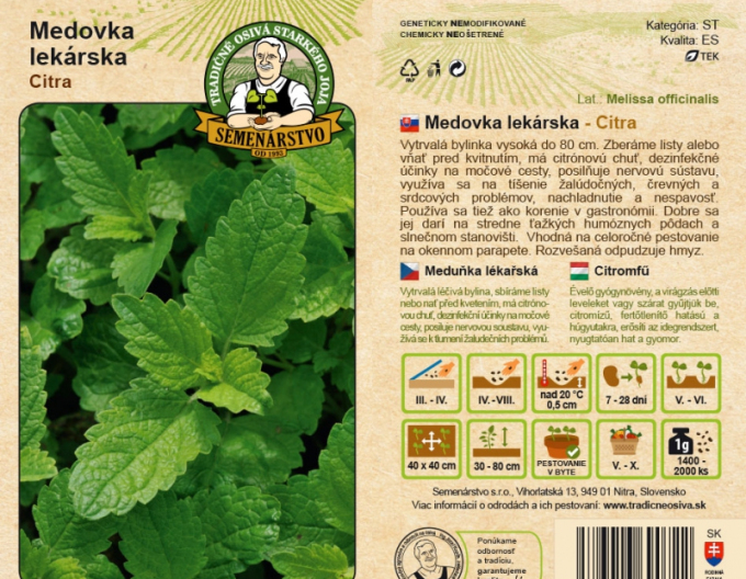 Semințe de roiniță ´Citra´