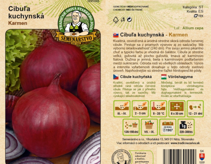 Producția de semințe Ceapă de bucătărie ´Karmen´
