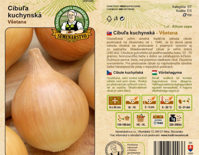Ferma de semințe Ceapă ´Všetana´